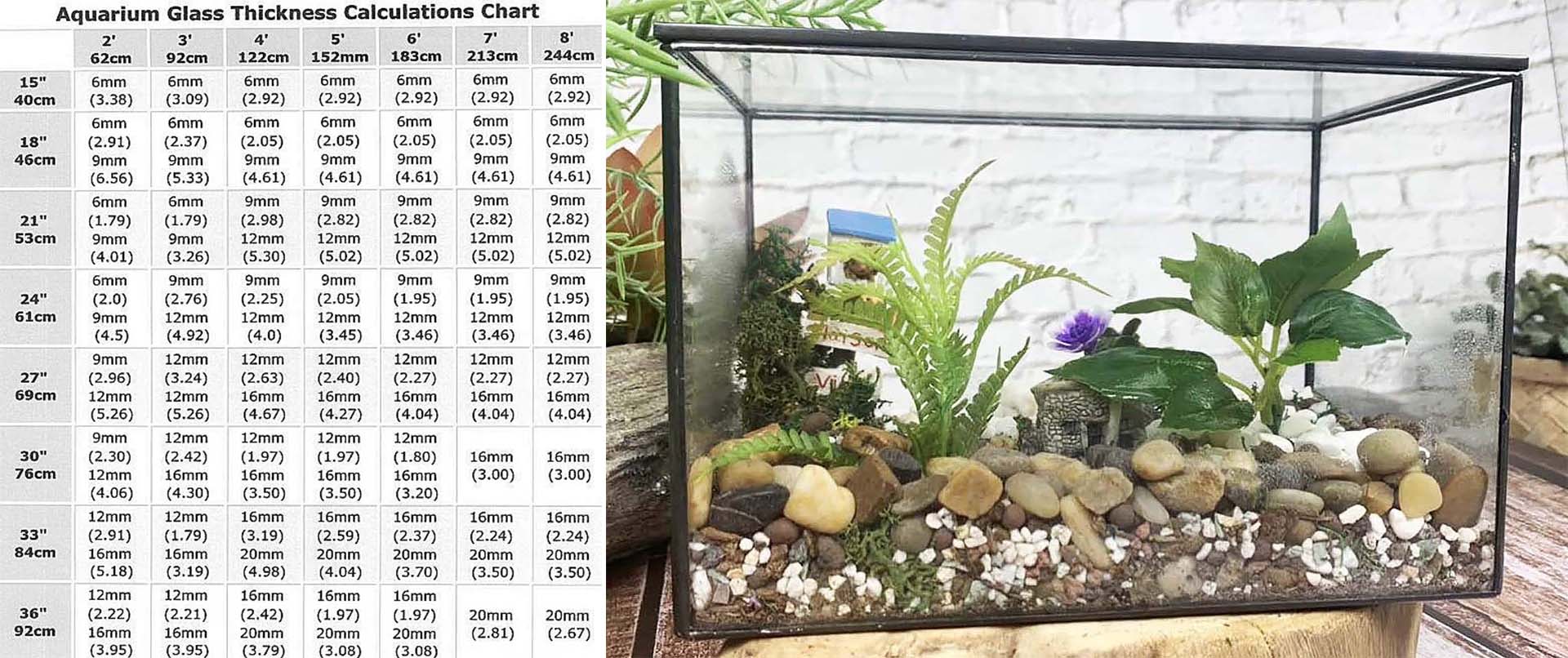 diy fish tank chart