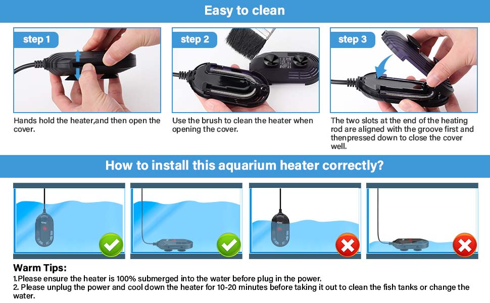 Easy to clean small heater
