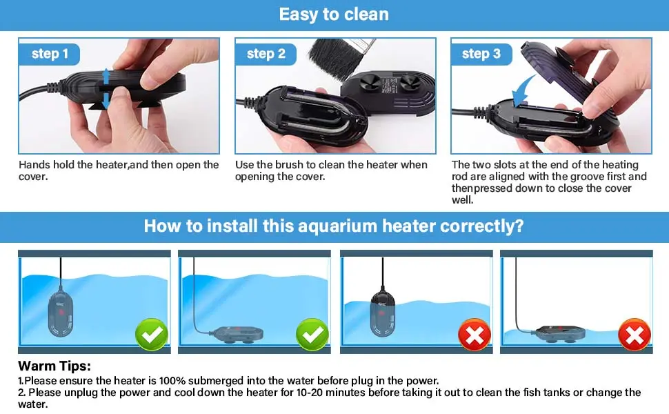 Easy to clean small heater