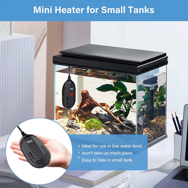 Small heater for mini tanks