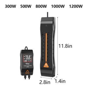 hygger 115 heater size chart