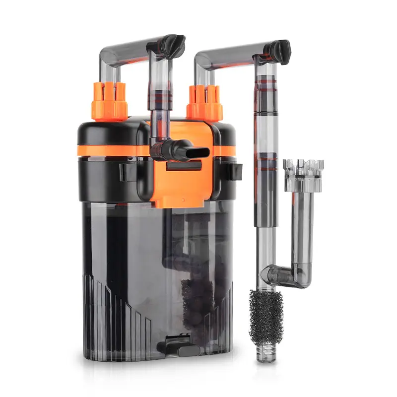 Hanging aquarium filter outlet