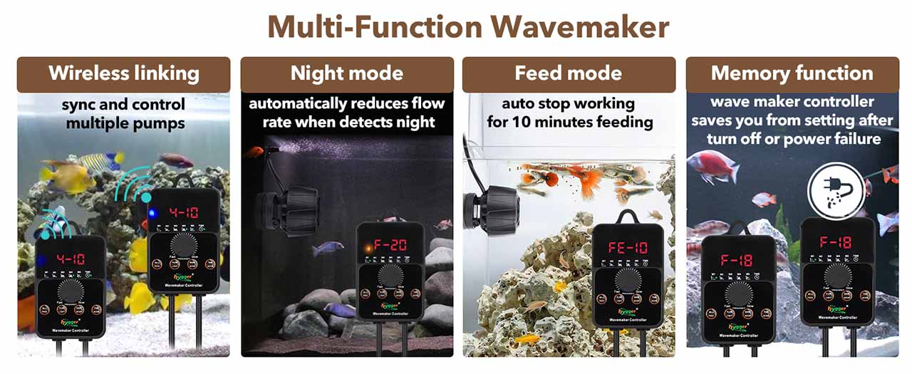 Wavemaker pump feed mode