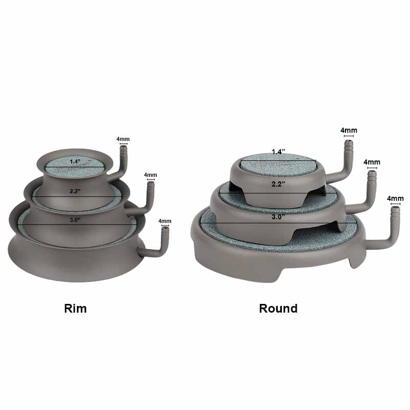 hygger 126 air stone size