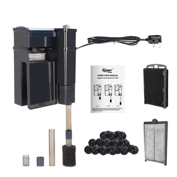 Crystal aquarium filter package