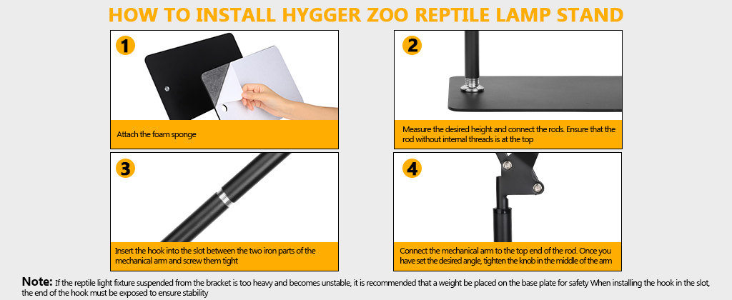 Reptile Light Bracket Installation