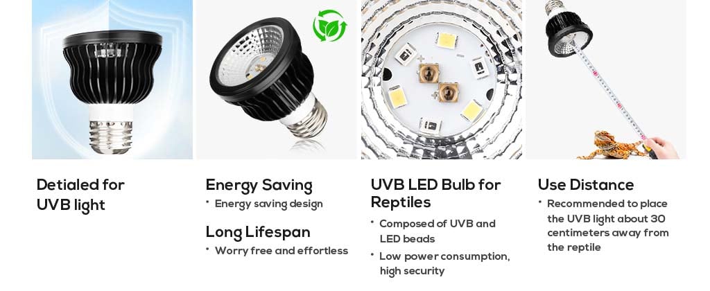 LED UVB Bulbs save energy