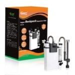 Backpack aquarium filter remove oil film