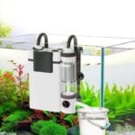 Backpack aquarium filter change water