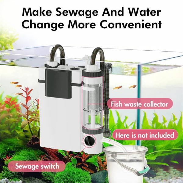 Backpack aquarium filter change water