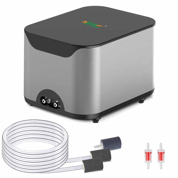 extra quiet air pump with 2 outpputs