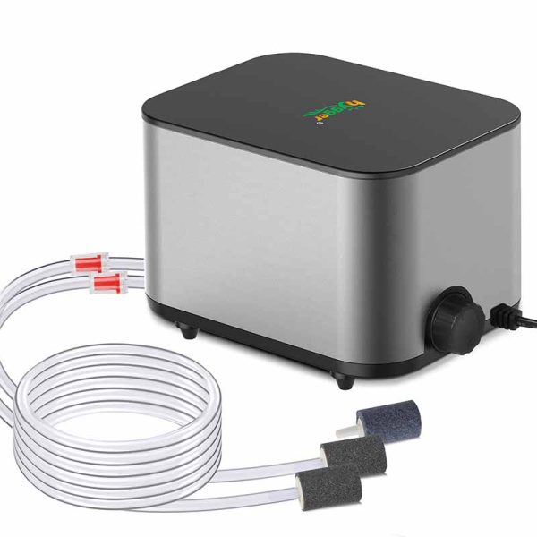 quiet air pump for 2 tanks