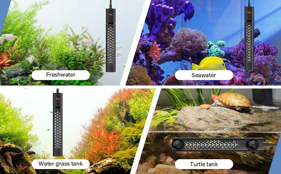 Quartz Glass Aquarium Heater Application