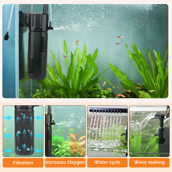 4 in 1 filter for aquariums