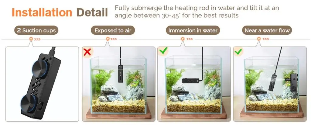 hygger 142 nano heater installation