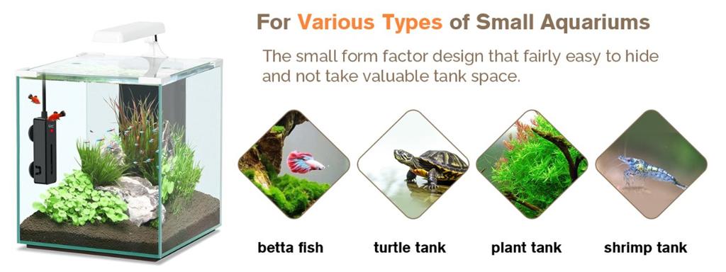 Heater for 1-15 gallon small fish tanks