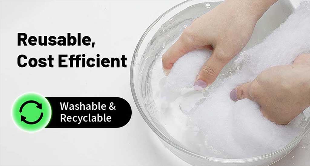 reusable filter floss