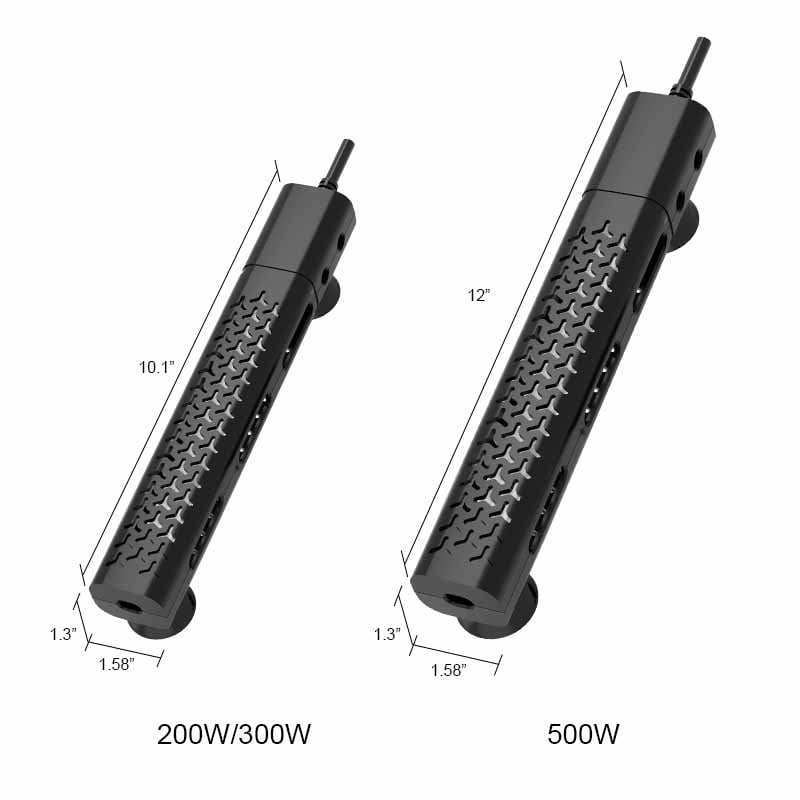 hygger 145 quartz heater size