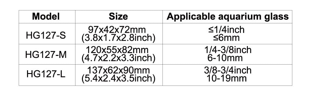 hygger 127 magnetic scraper size