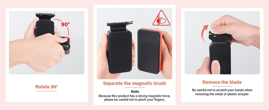 hygger 127 magnetic scraper usage