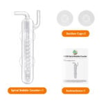Crystal glass spiral bubble counter