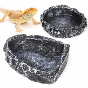 hygger Zoo Reptile Water And Food Dishes