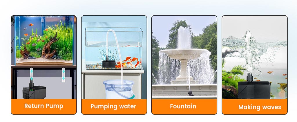 hygger Y0004 water pump usage scenes