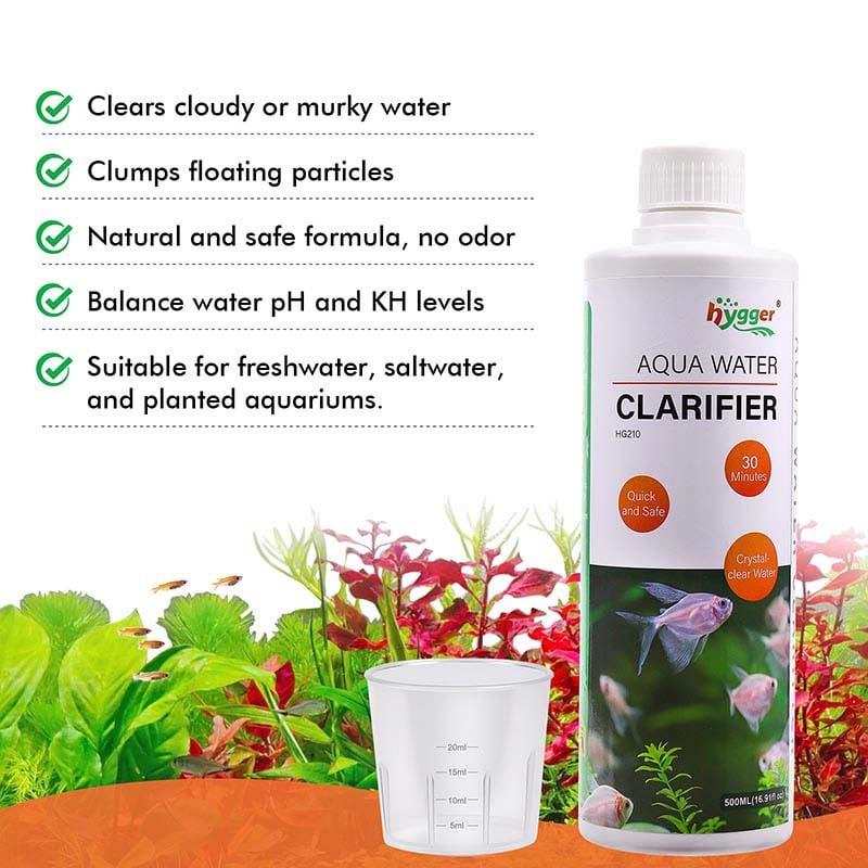Natural and safe formula water clarifier