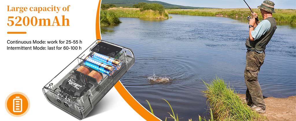 5W air pump 5200mAh battery