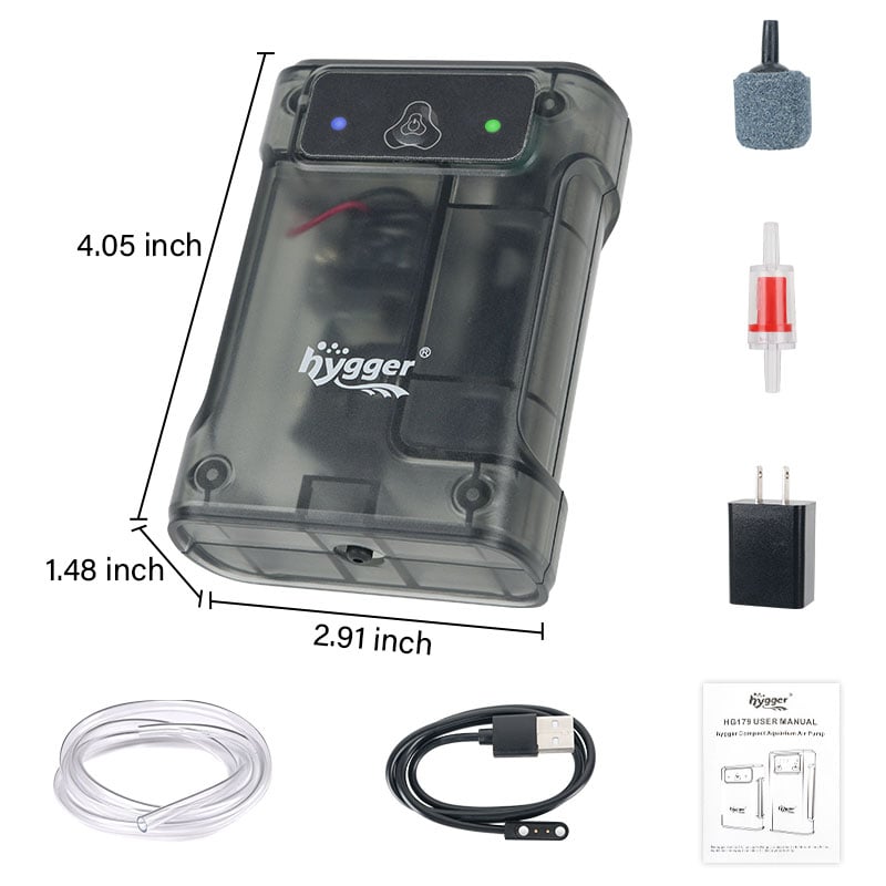 3.5W compact air pump size