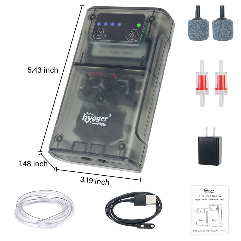 3.5W compact air pump size