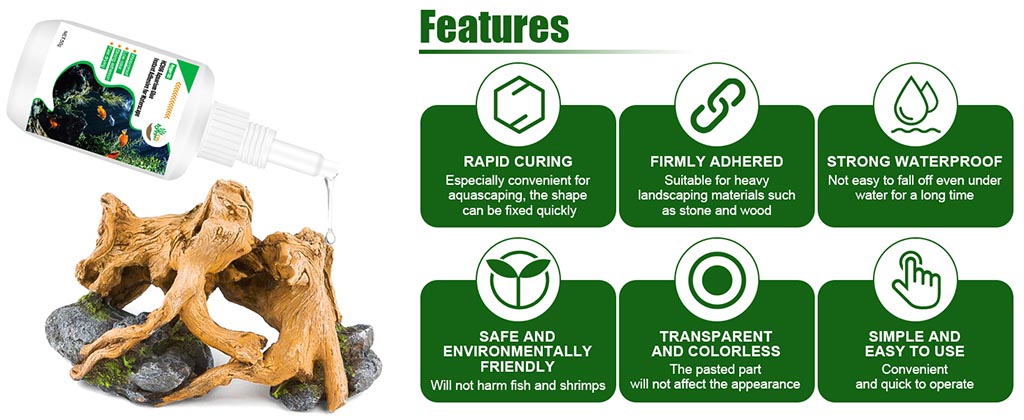 aquarium glue features