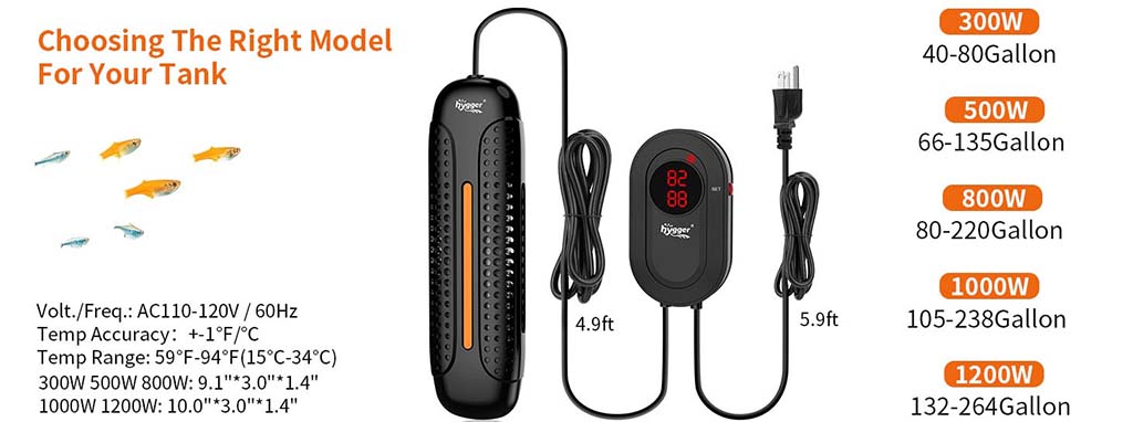 Choose the right aquarium heater