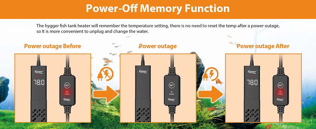 Auto off and memory function
