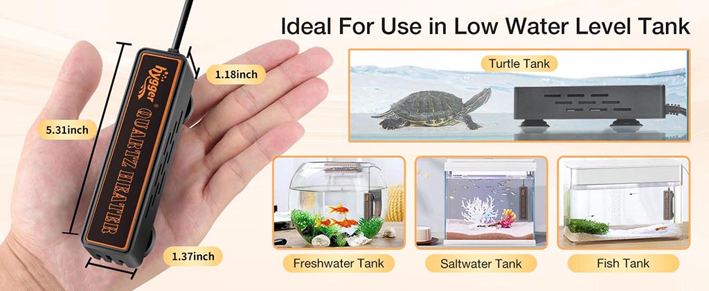 Mini heater for low water