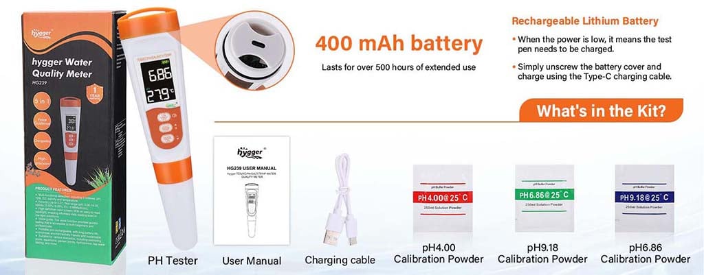 hygger 239 water tester package