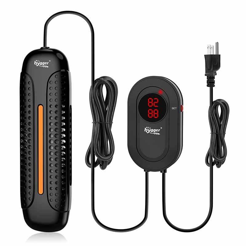 Dual rod aquarium heater hygger