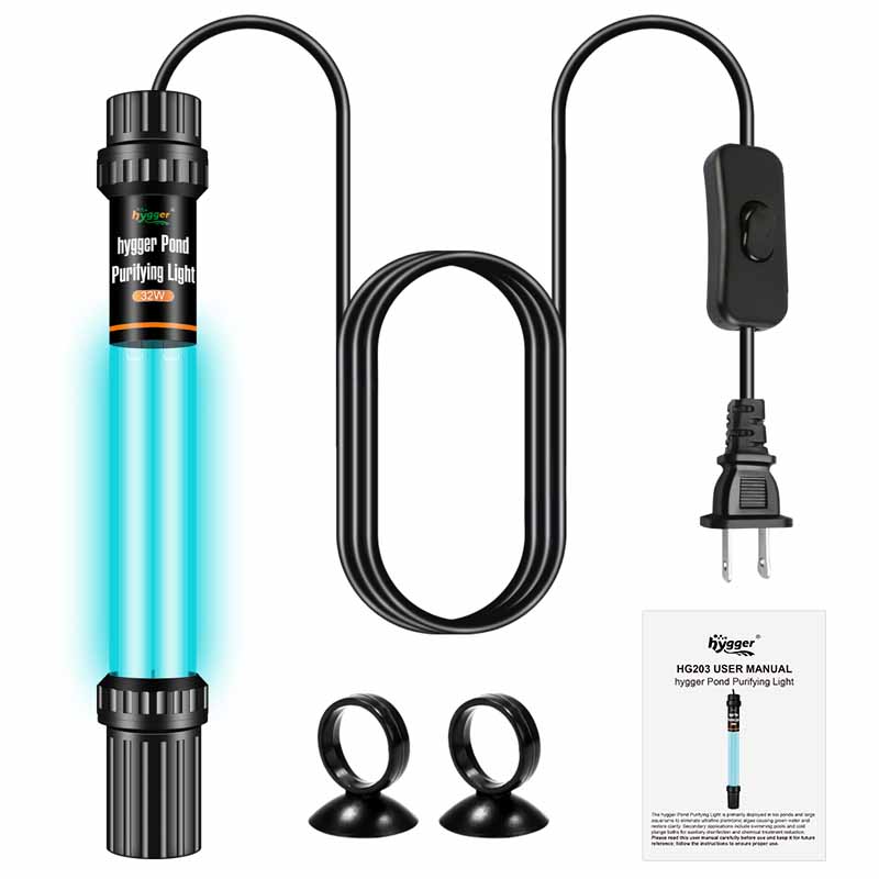 Purifying pond water light