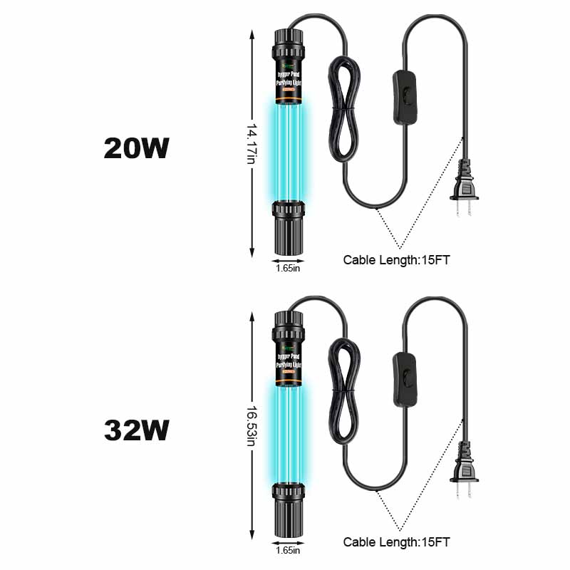 20W 32W pond UV light
