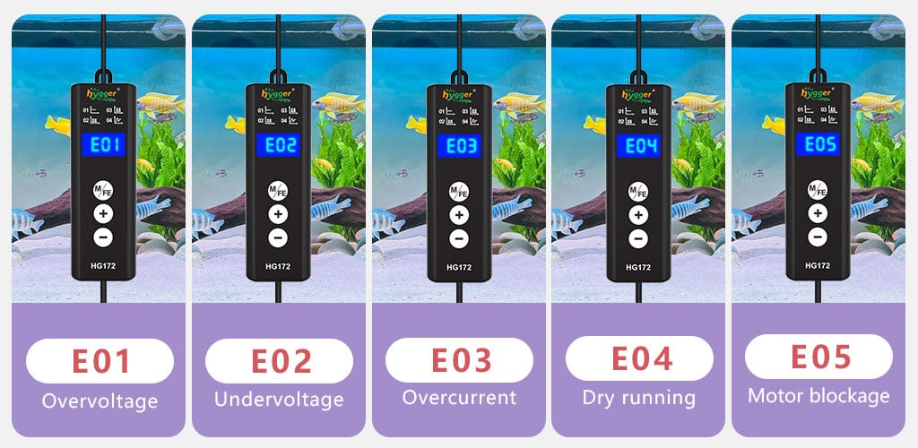 HG172 wavemaker error code
