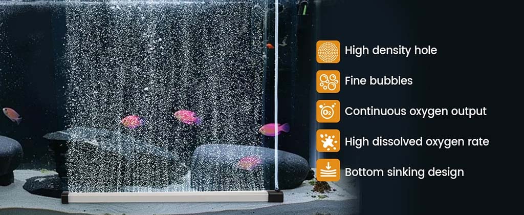 Highly dissolved oxygen in fish tank