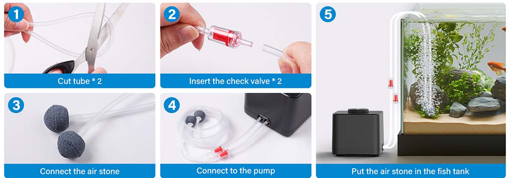 Installation of hygger 219 air pump