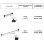 hygger 182 bubble strip size