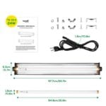 Size of HZ015 T5 UVB light