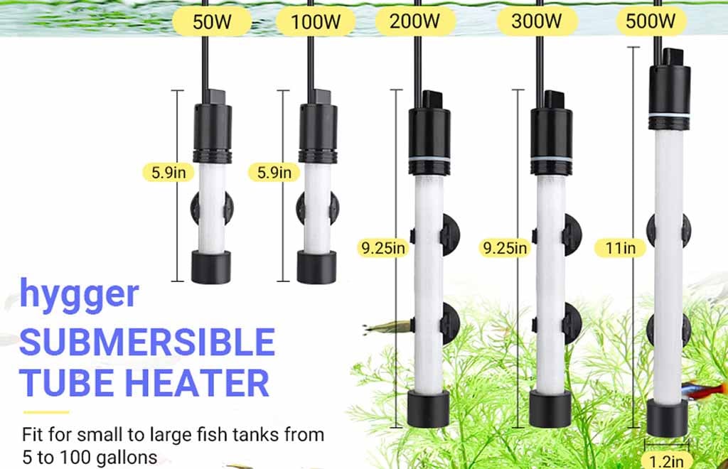 HG253 heater size chart