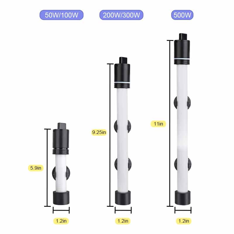 hygger precise aquarium heater size