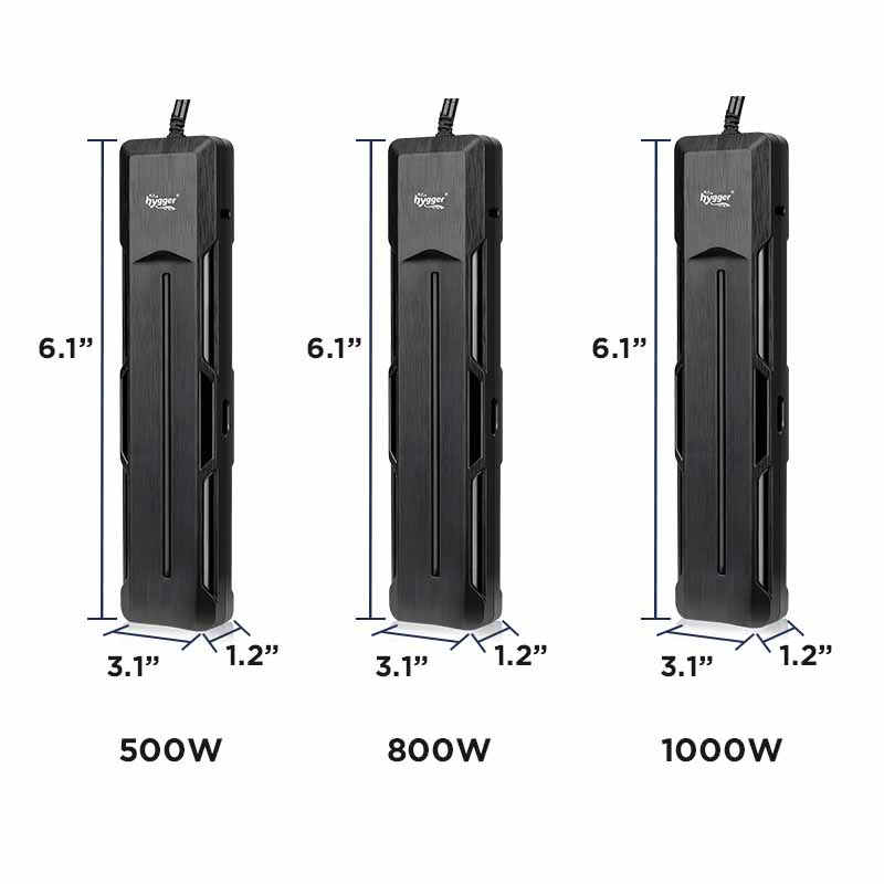 Wire aquarium heater installation