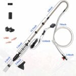 Size and parts of hygger 056 electric gravel cleaner