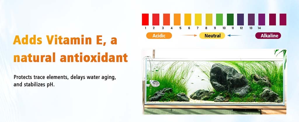 Add vitamin to fish tank