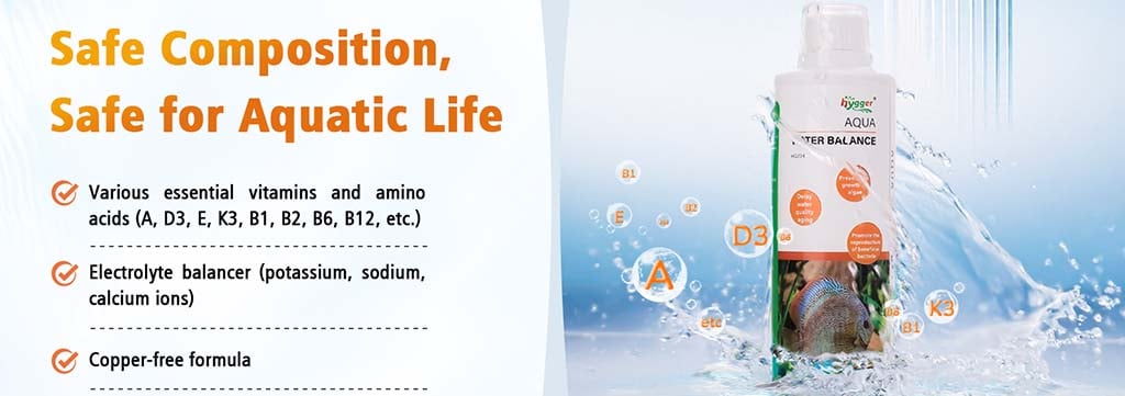 Add vitamins and amino acids to fish tank